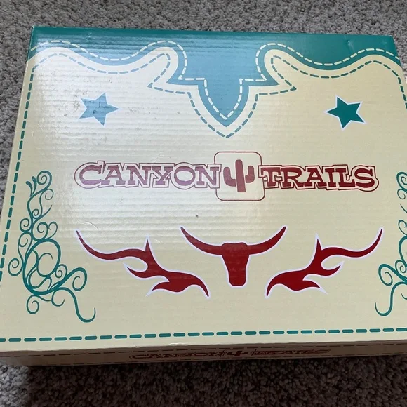 Canyon Trails Girls pink Cowboy boots - Picture 5 of 6